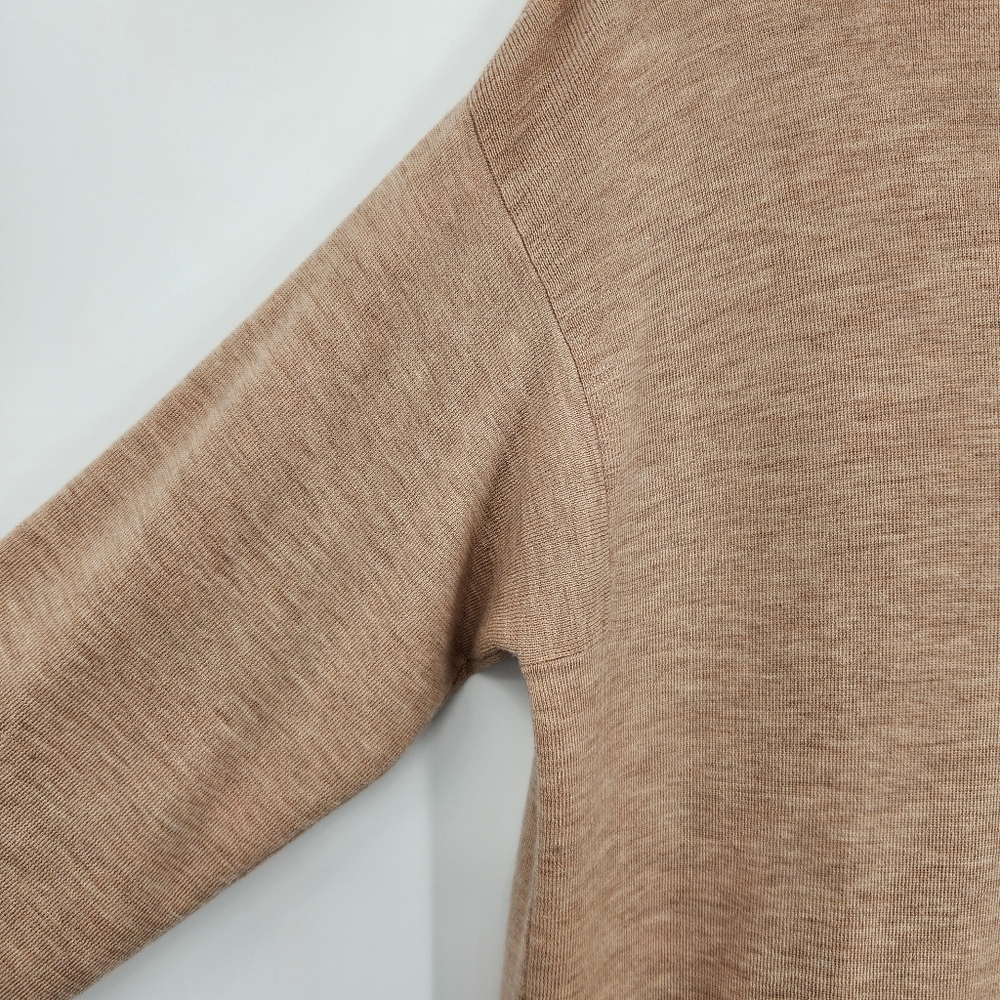 Eileen Fisher Crewneck Lightweight Swester Tunic Top Womens Size XL Tan - Picture 4 of 10